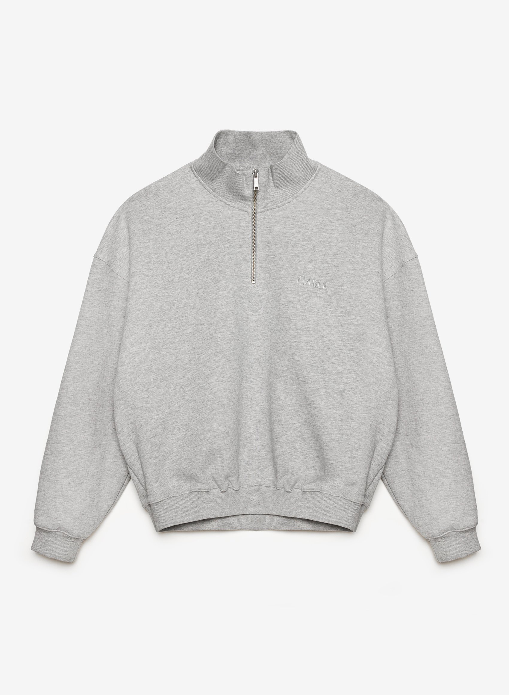 

Свитшот half zip Uniform Grey Melange FABLE, Серый, DROP 4