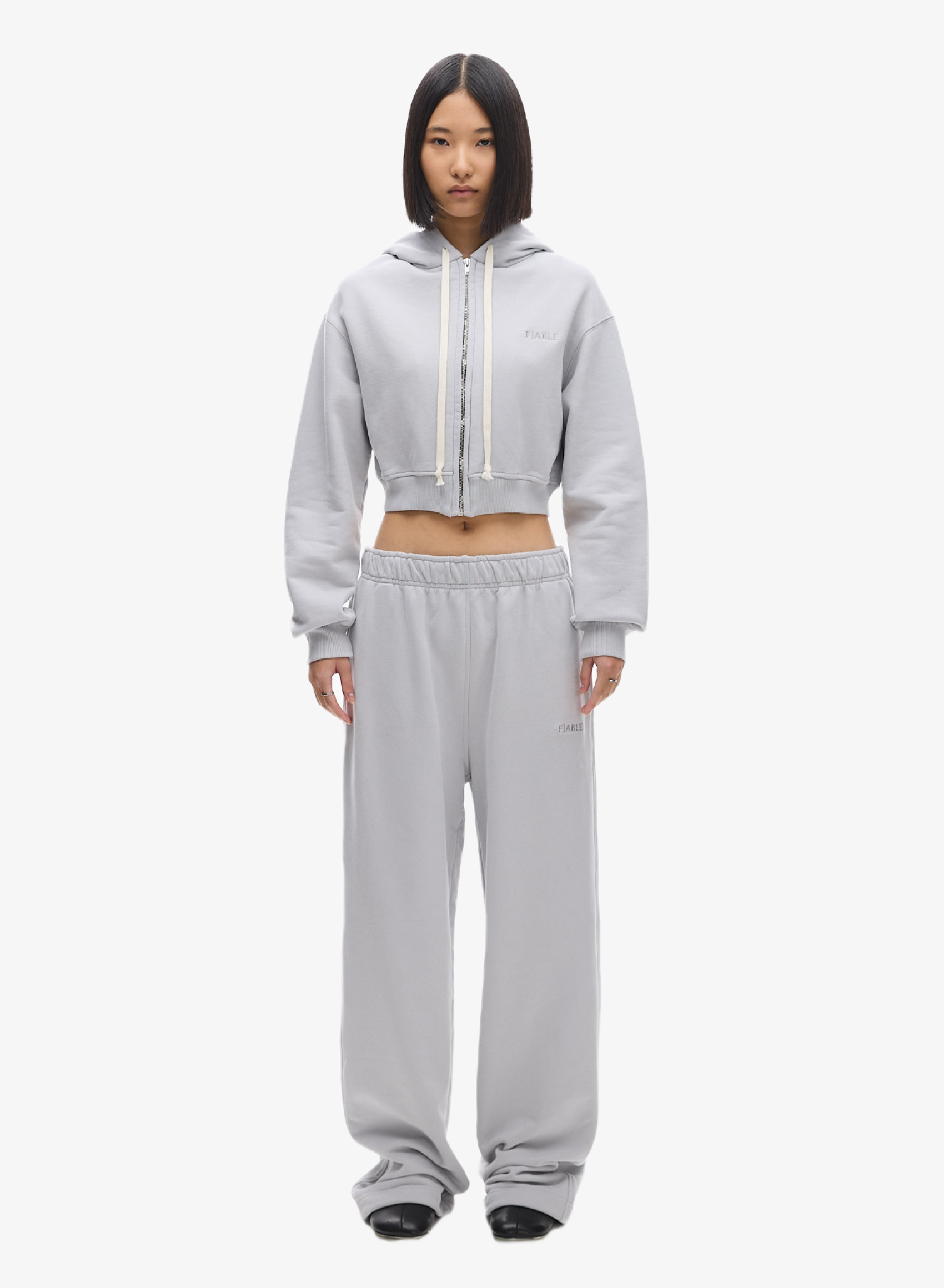 Худи zip crop Uniform Off-White FABLE