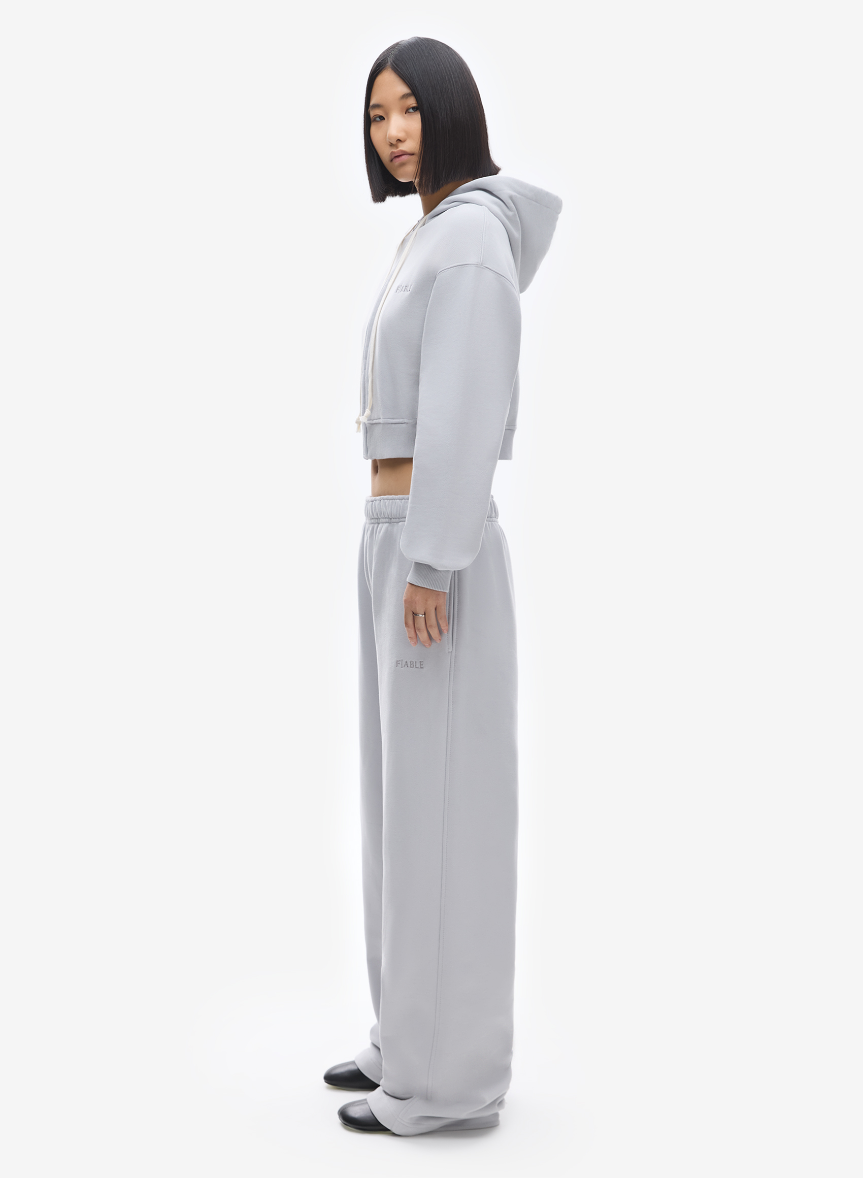 Худи zip crop Uniform Off-White FABLE