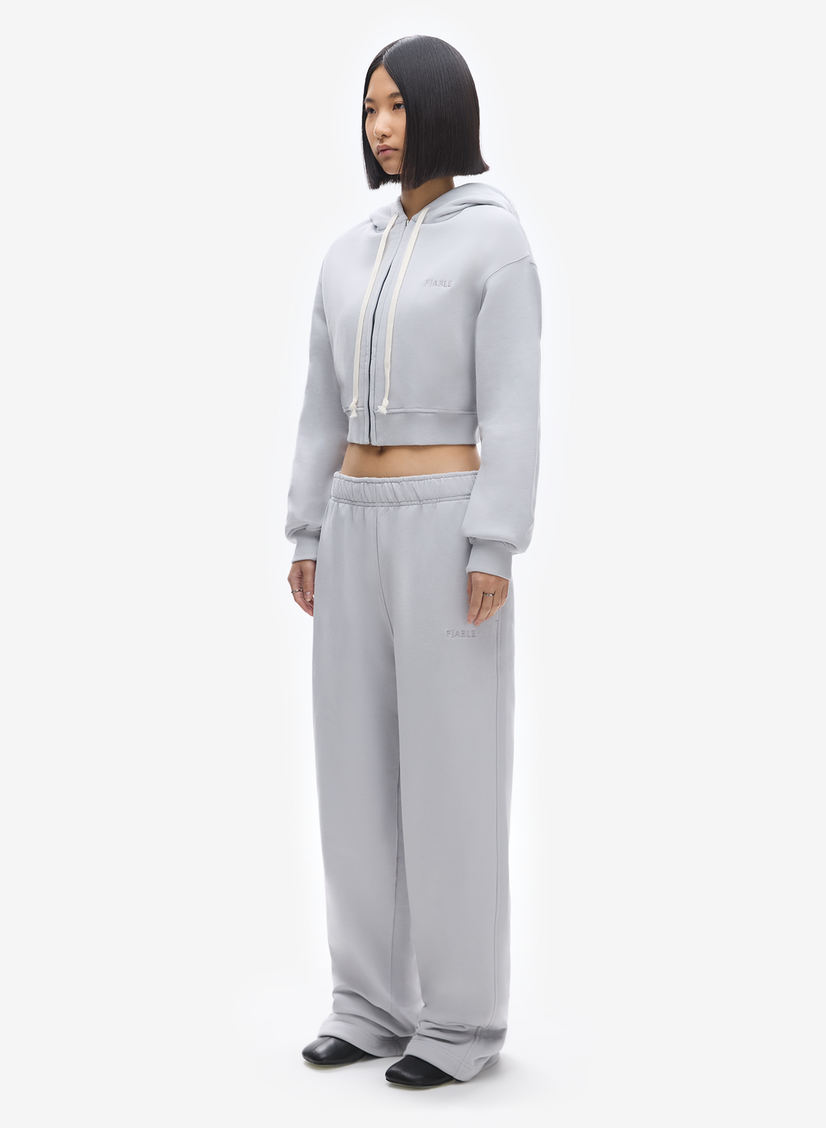 Худи zip crop Uniform Off-White FABLE. Фото №3