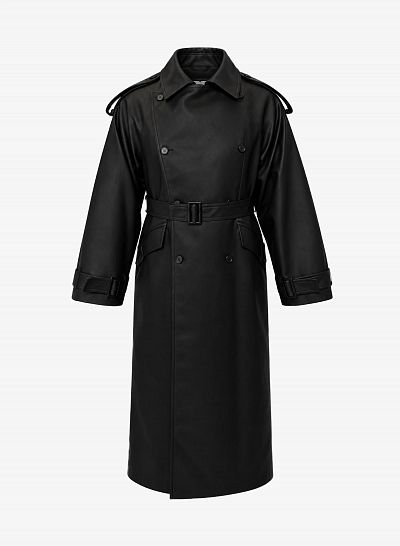 Тренч FABLE LEATHER (Black)