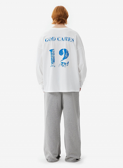 Лонгслив FABLE GOD CARES (White)