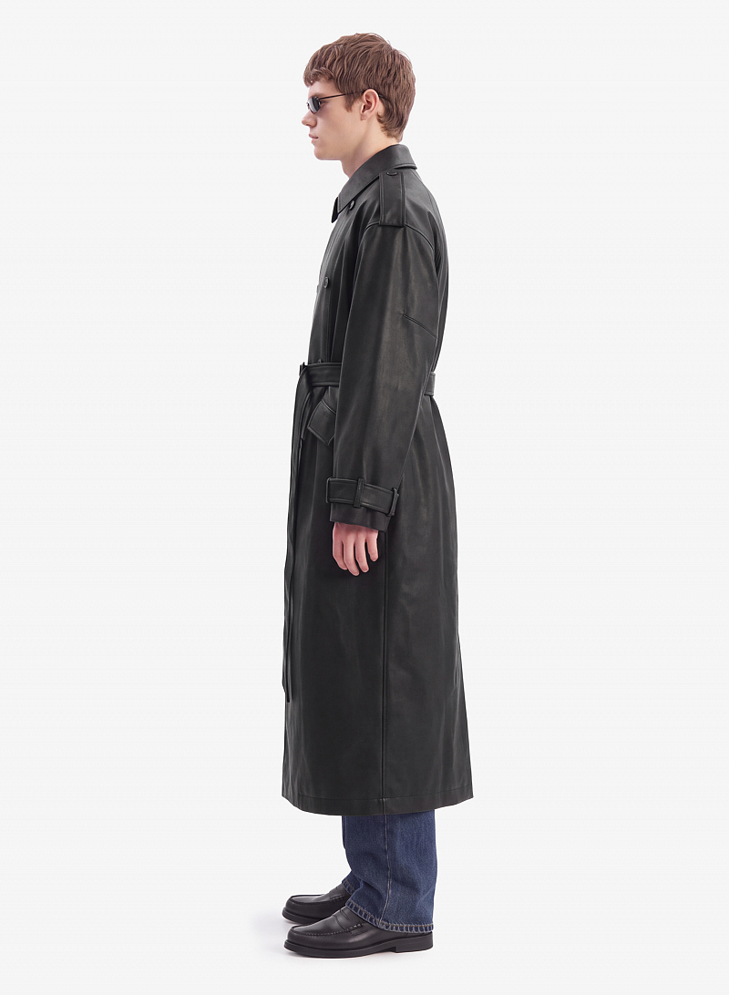 Тренч FABLE LEATHER (Black)