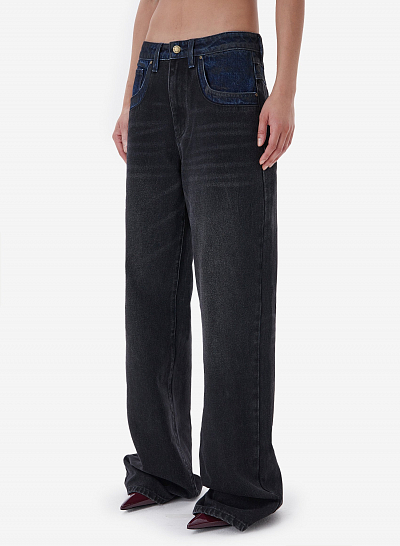 Джинсы FABLE BICOLOR (Black)