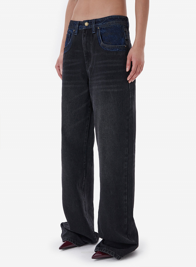 Джинсы FABLE BICOLOR (Black)