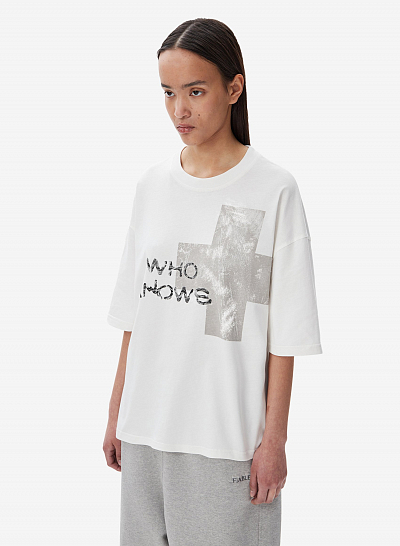 Футболка FABLE WHO KNOWS (White)