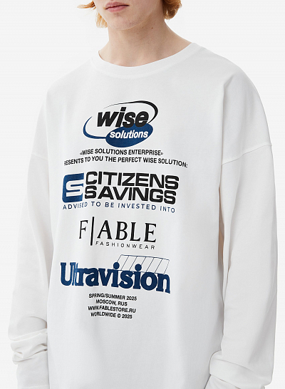 Лонгслив FABLE ULTRAVISION (White)