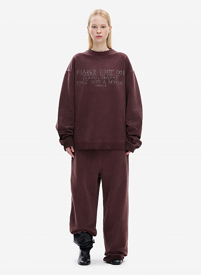 Свитшот FABLE FW2425 (Washed Burgundy)