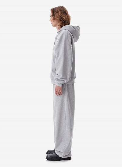 Худи zip FABLE UNIFORM (Grey Melange)