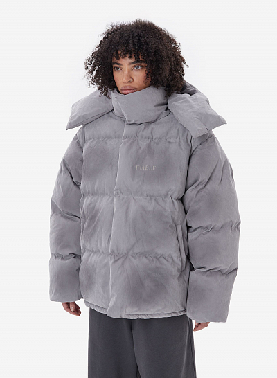 Пуховик FABLE DESTRESSED (Grey)