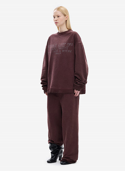 Свитшот FABLE FW2425 (Washed Burgundy)