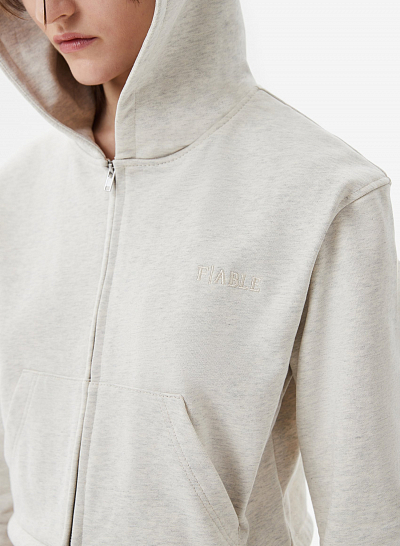 Худи zip crop FABLE ETERNAL (Grey)