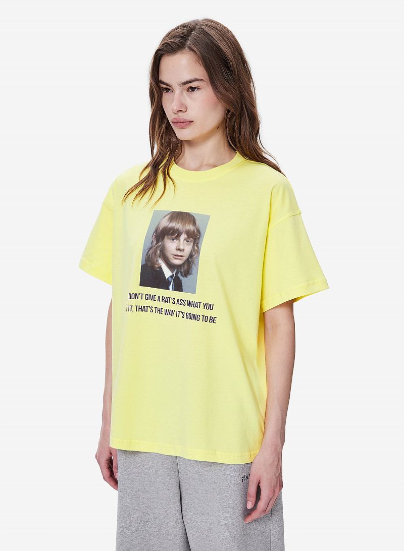 Футболка FABLE DON'T GIVE (Yellow)