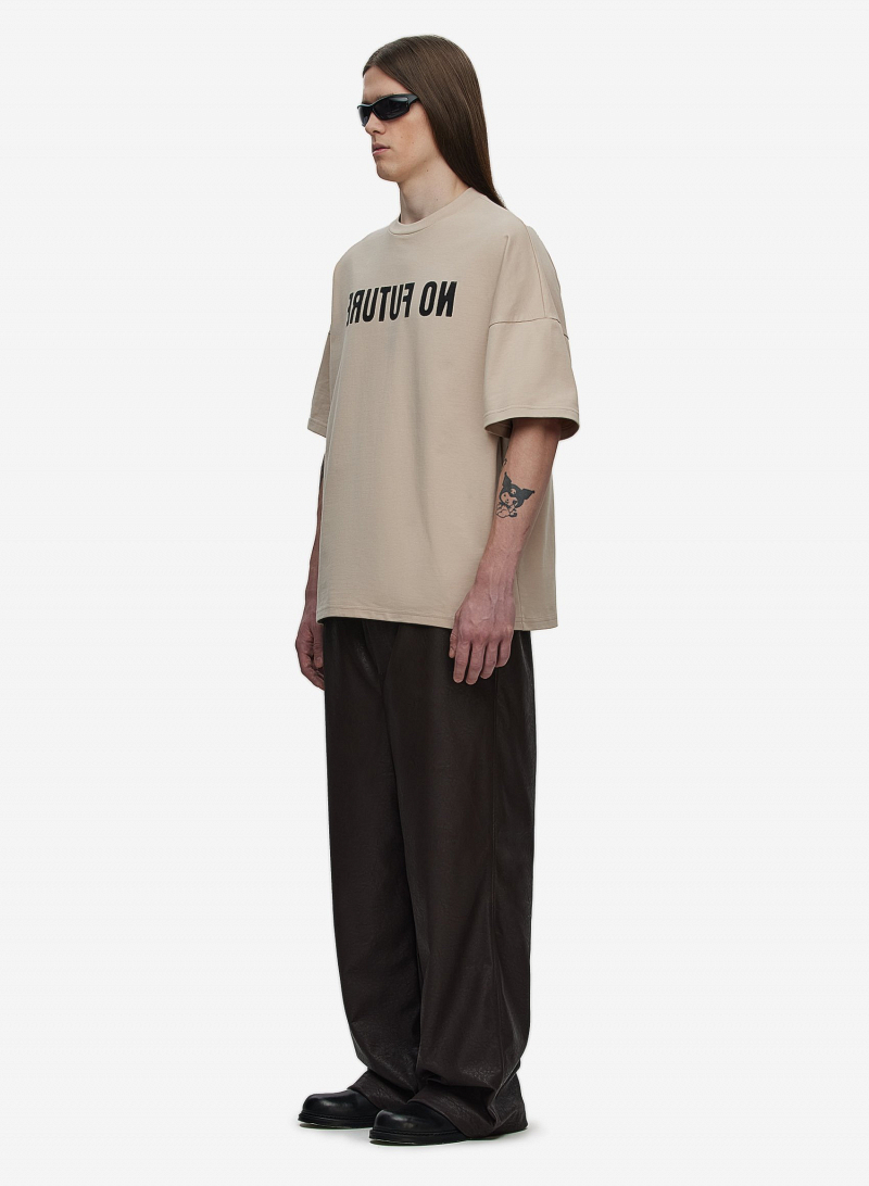 Брюки кожаные FABLE FW2425 (Brown)