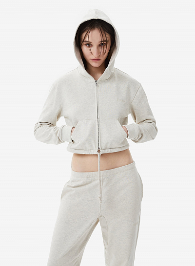 Худи zip crop FABLE ETERNAL (Grey)