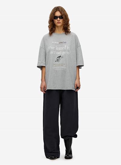 Футболка FABLE LIFE CALL (Grey)