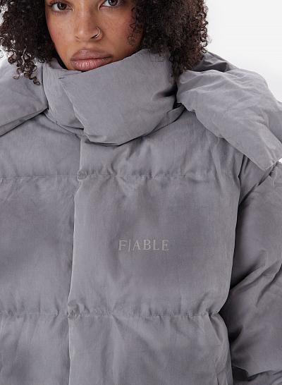 Пуховик FABLE DESTRESSED (Grey)