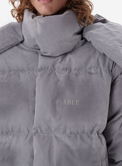 Пуховик FABLE DESTRESSED (Grey)