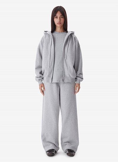 Худи zip FABLE UNIFORM (Grey Melange)