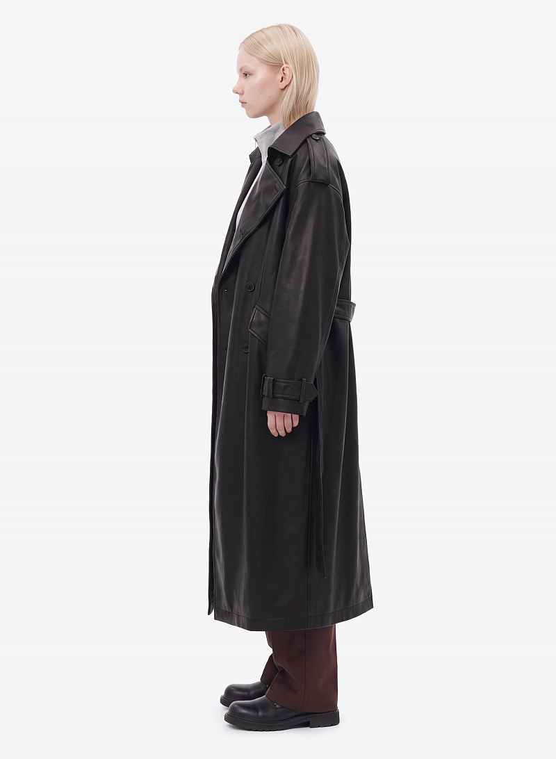 Тренч FABLE LEATHER (Black)