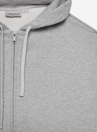 Худи zip FABLE UNIFORM NEW (Grey Melange)