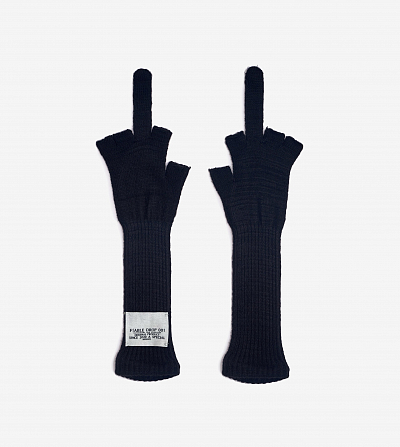 Перчатки митенки FABLE FW2425 (Black)