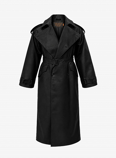 Тренч FABLE LEATHER (Black)