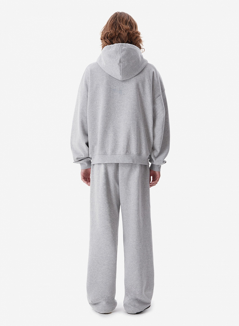 Худи zip FABLE UNIFORM (Grey Melange)