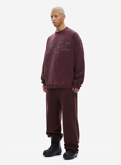 Свитшот FABLE FW2425 (Washed Burgundy)