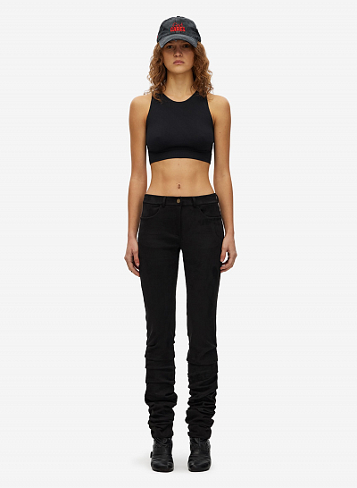 Брюки женские из замши FABLE FW2425 (Black)