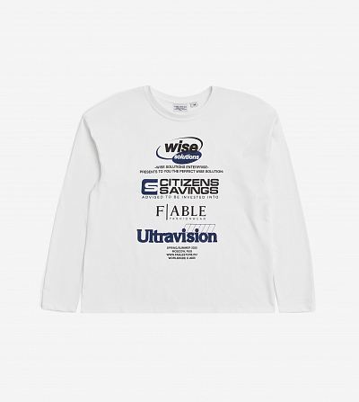 Лонгслив FABLE ULTRAVISION (White)