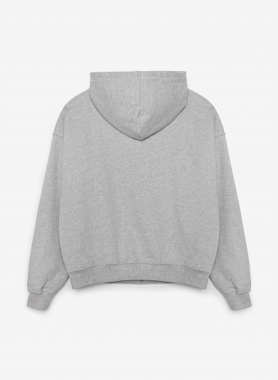 Худи zip FABLE UNIFORM NEW (Grey Melange)