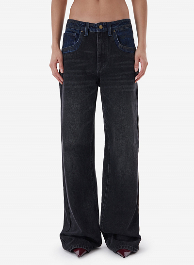 Джинсы FABLE BICOLOR (Black)