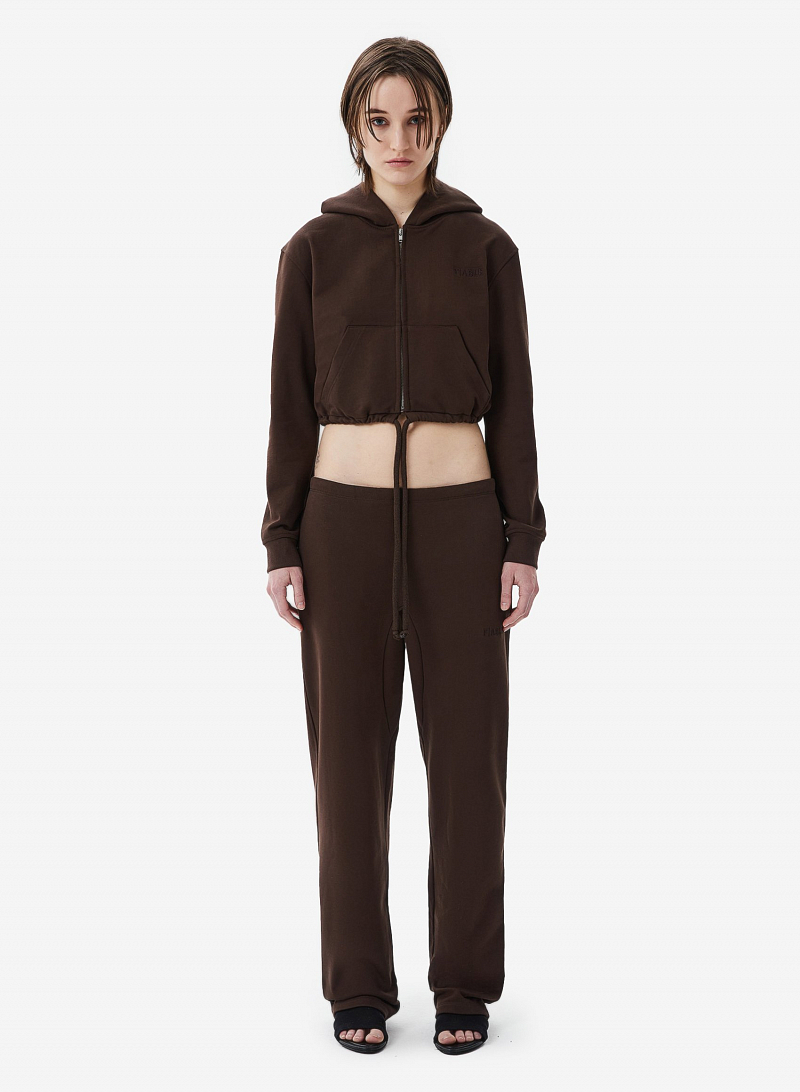 Худи zip crop FABLE ETERNAL (Brown)