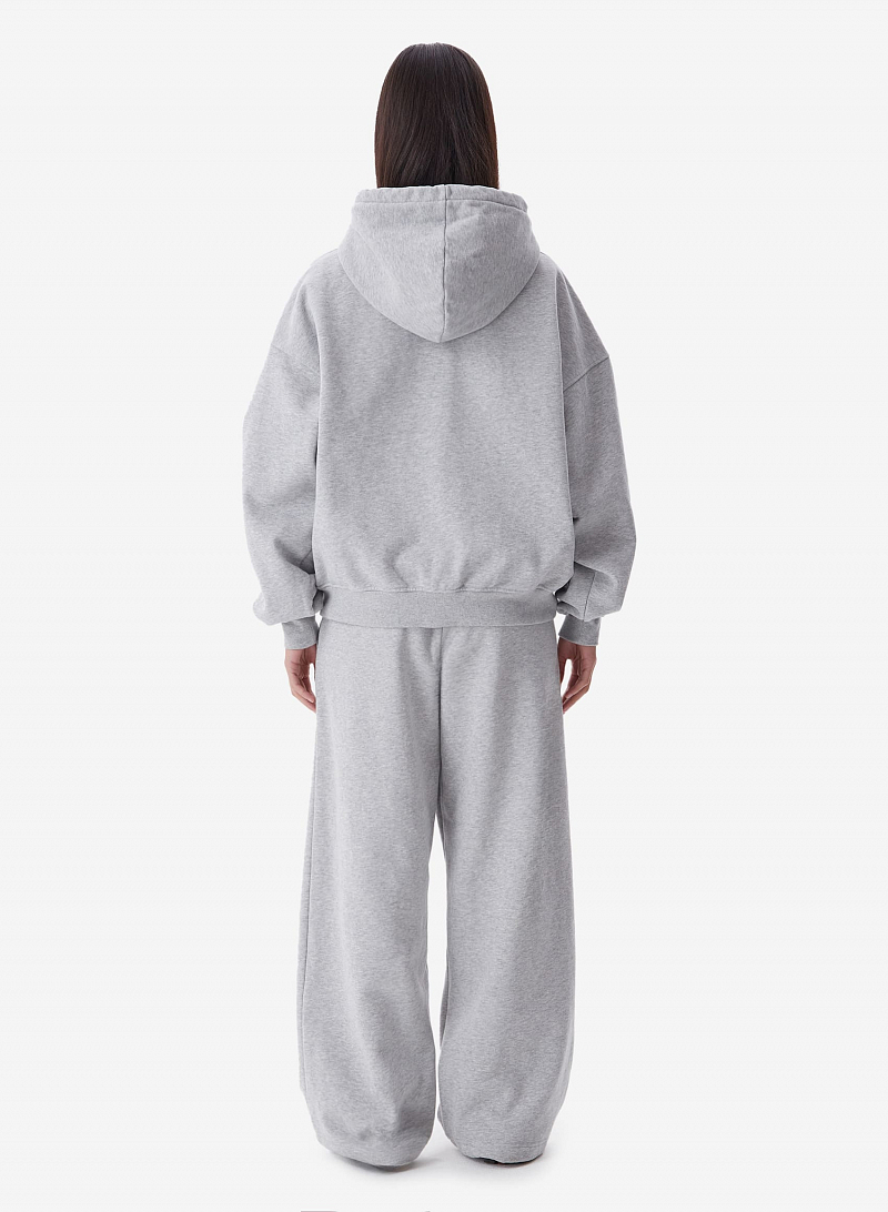 Худи zip FABLE UNIFORM (Grey Melange)