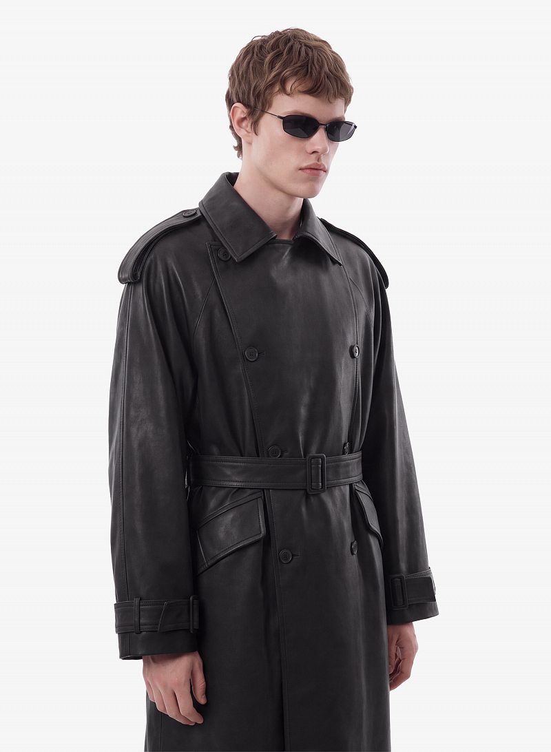Тренч FABLE LEATHER (Black)