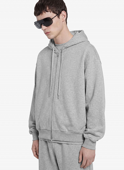 Худи zip FABLE UNIFORM NEW (Grey Melange)