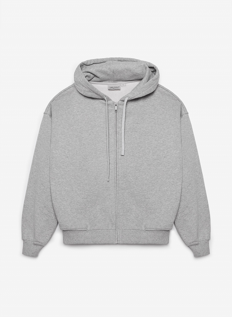 Худи zip FABLE UNIFORM NEW (Grey Melange)