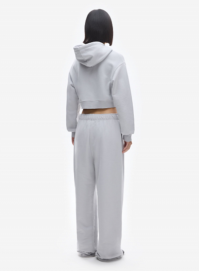 Худи zip crop FABLE UNIFORM (Off-White)