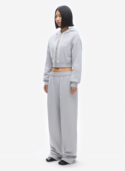 Худи zip crop FABLE UNIFORM (Off-White)