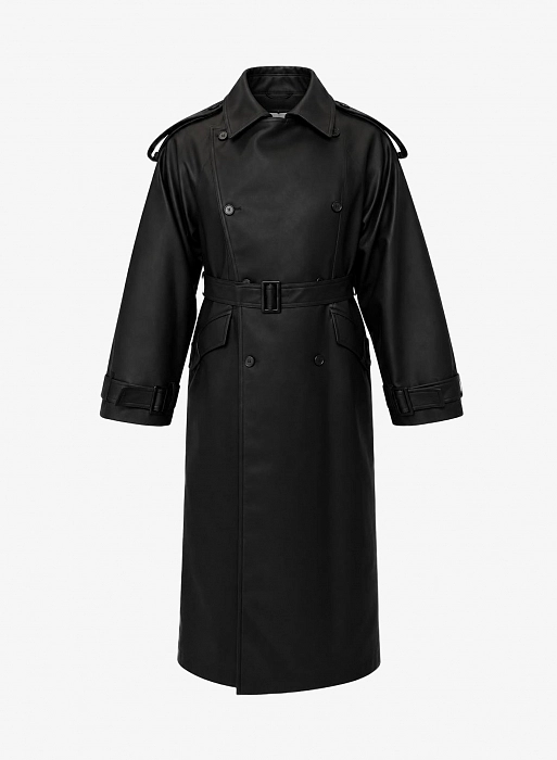 Тренч FABLE LEATHER (Black)