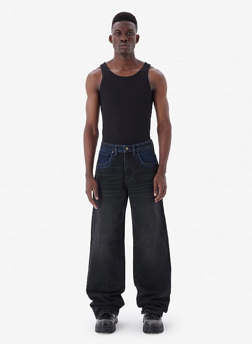 Джинсы FABLE BICOLOR (Black)