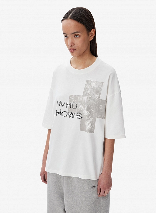 Футболка FABLE WHO KNOWS (White)