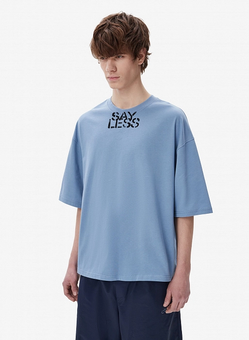 Футболка FABLE SAY LESS (Blue)