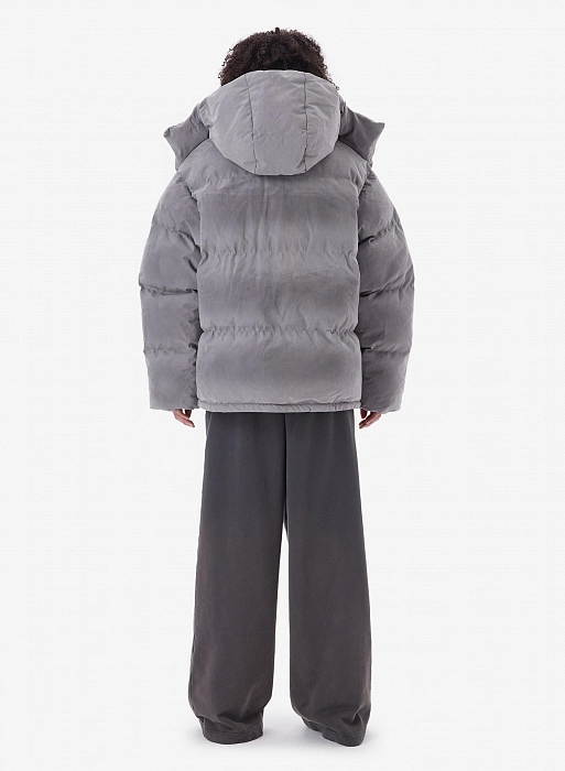 Пуховик FABLE DESTRESSED (Grey)