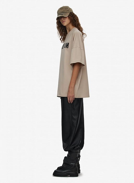 Футболка с принтом "ON FUTURE" FABLE FW2425 (Beige)