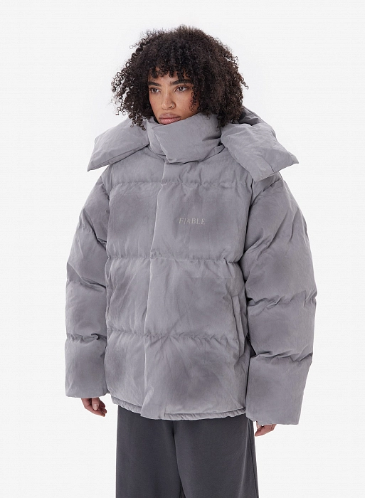 Пуховик FABLE DESTRESSED (Grey)