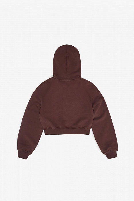 Худи zip crop FABLE UNIFORM (Reddish Brown)