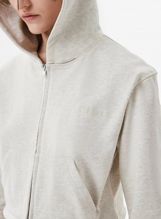 Худи zip crop FABLE ETERNAL (Grey)