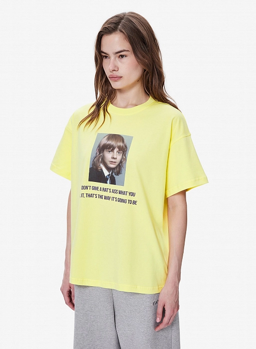 Футболка FABLE DON'T GIVE (Yellow)